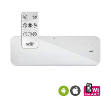 Smart PTC nástěnné topidlo s LED displejem a DO, WiFi, 1000W / 2000W, sklo